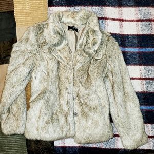Faux fur coat